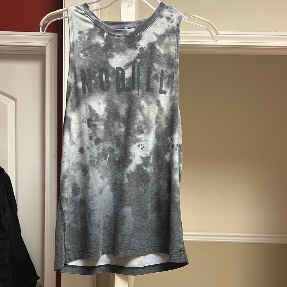 NOBULL Black and Gray Tie-Dye Tank